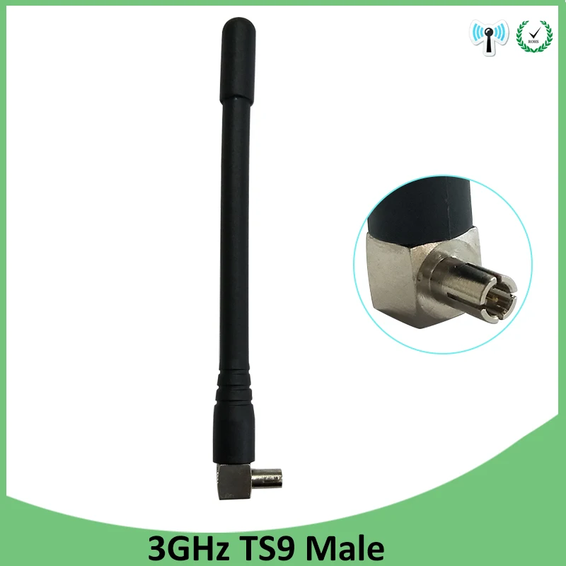 Grandwisdom3G4G lte antenna 3dbi with TS9 plug connector antena 1920-2670 Mhz IOT antenne FOR Huawei modem wireless lte repeater