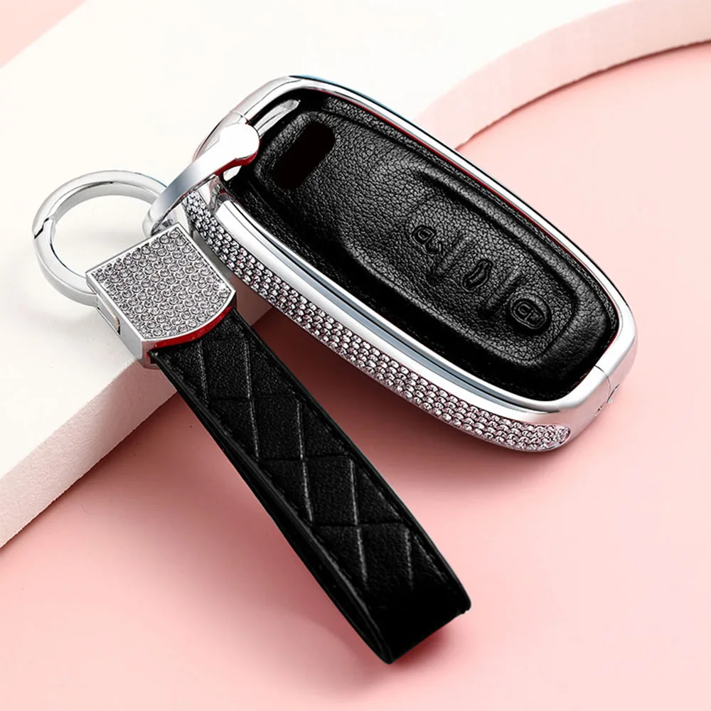 

Diamond Car Remote Key Cover Fob Case Shell For Audi A1 A3 A4 A5 A6 A7 A8 Quattro Q3 Q5 Q7 2009 2010 2011 2012 2013 2014 2015