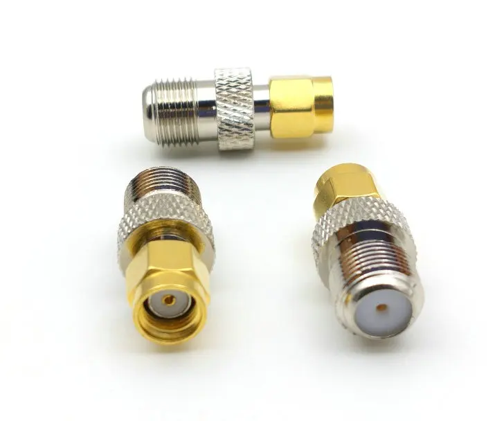 Imagem -02 - Conector Coaxial rf com 50 Peças100 Peças Conector de Cobre tipo f Fêmea para Tamanhos Masculinos