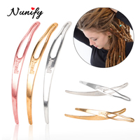 Nunify Dreadlocks Tool Craft Sisterlocks Crochet Braid Hair Interlocking Tools Curved Hair Needle for Your Locs Easy