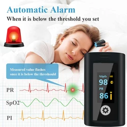 Alarm Reminder Fingertip Pulse Oximeter Bluetooth 4.0 Pulsoksymetr Blood Saturimetro Oxymetre Oximetro De Dedo Sleep Data Record