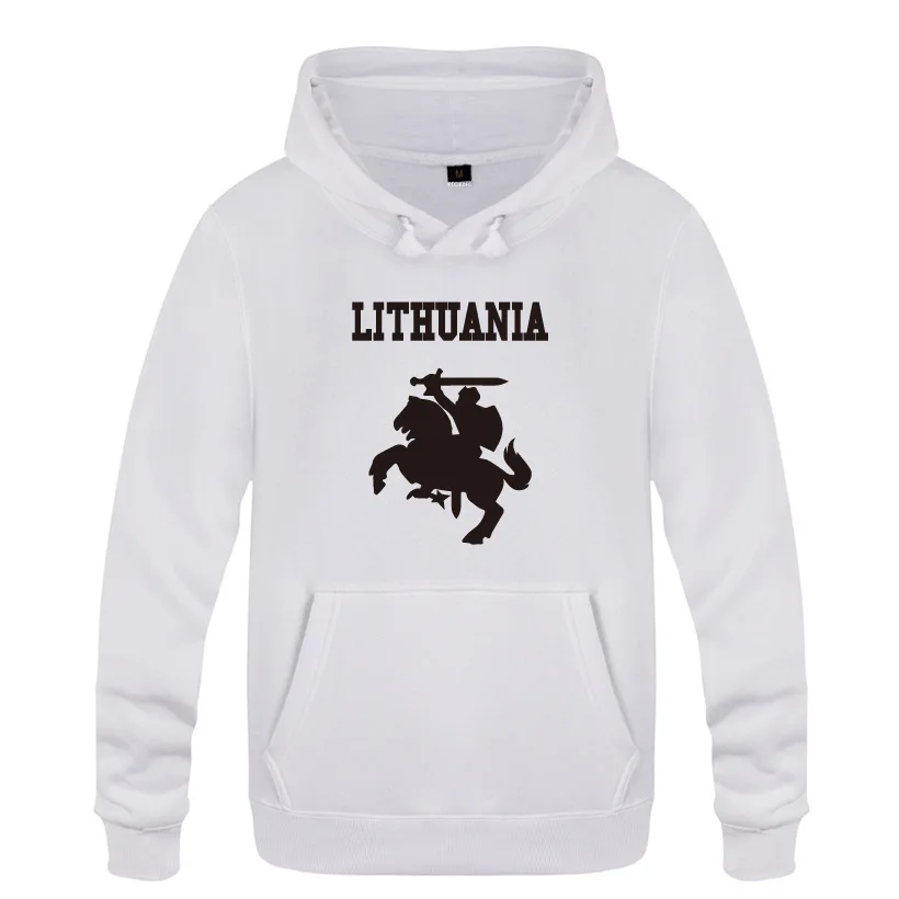 

Lithuania Coat of Arms Hoodies Men Fleece Long Sleeve Hooded Sweatshirt Winter Man Hip Hop Fitness Pullover Streetwear