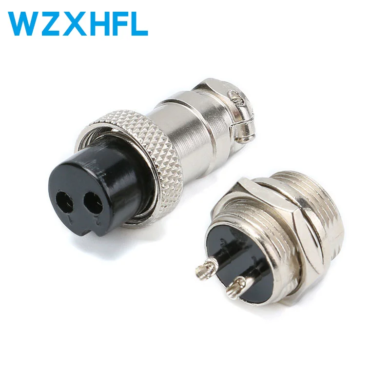 2Pair GX16 GX16-2 2P 2Pin 3Pin 4Pin 5Pin 6Pin 16mm Male&Female Wire Panel Connector plug Circular Aviation Connector Socket Plug