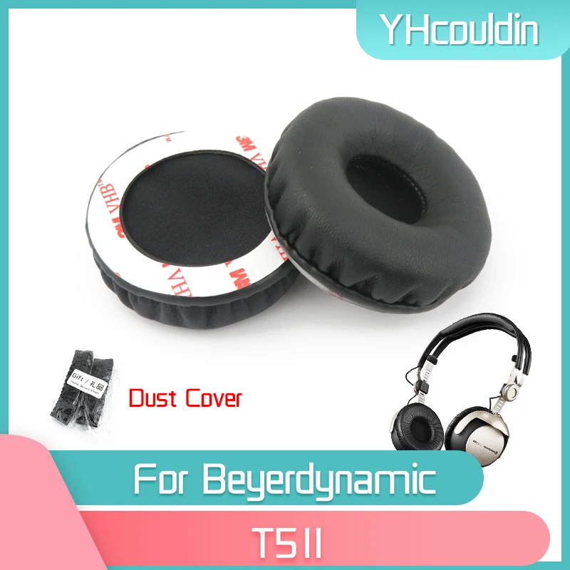 YHcouldin Earpads For Beyerdynamic T51I Headphone Accessaries Replacement Wrinkled Leather