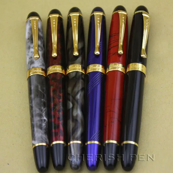 Wholesale Promotiaon 6pcs/lot Jinhao x450 Hot-selling pens Medium Fine Nib Ink/Metal/Steel/Fine/Fountain Pen Free Shipping