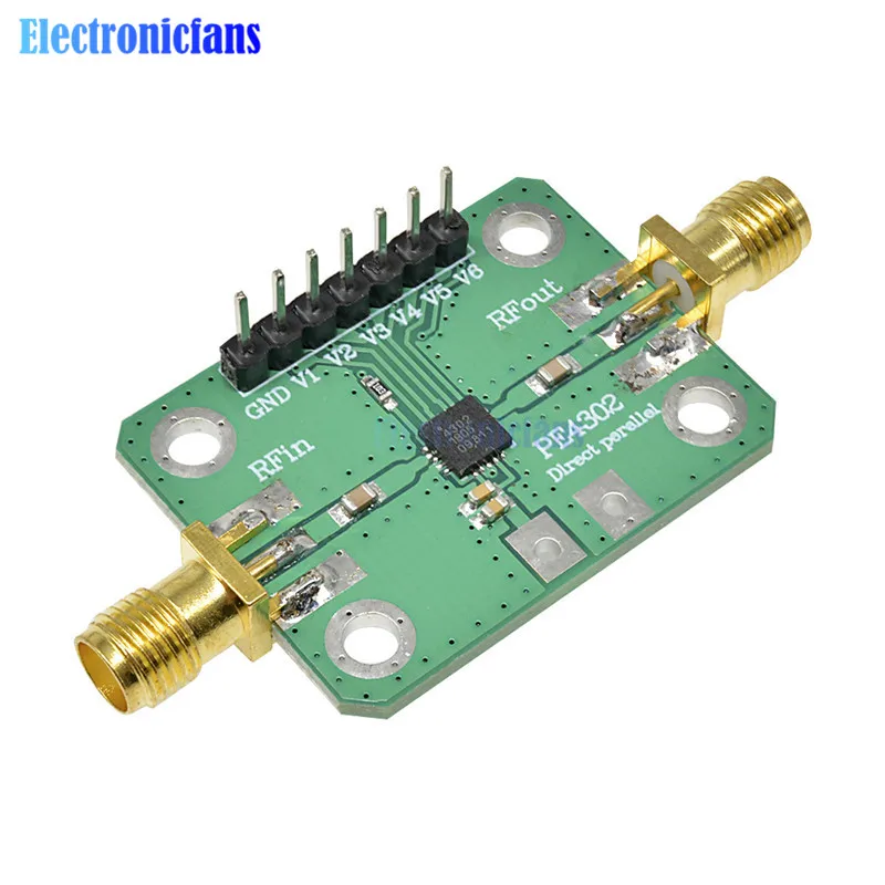 RF Attenuator PE4302 Numerical Control Attenuator Module Parallel Immediate Mode 1MHz~4GHz NC Attenuator 50ohm SMA Female PE4302