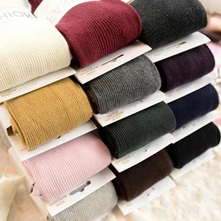 Thicken Warm Twist Striped Woman tights Autumn Winter Pantyhose Cotton knitted stockings Multi colors Collant Femme Strumpfhose