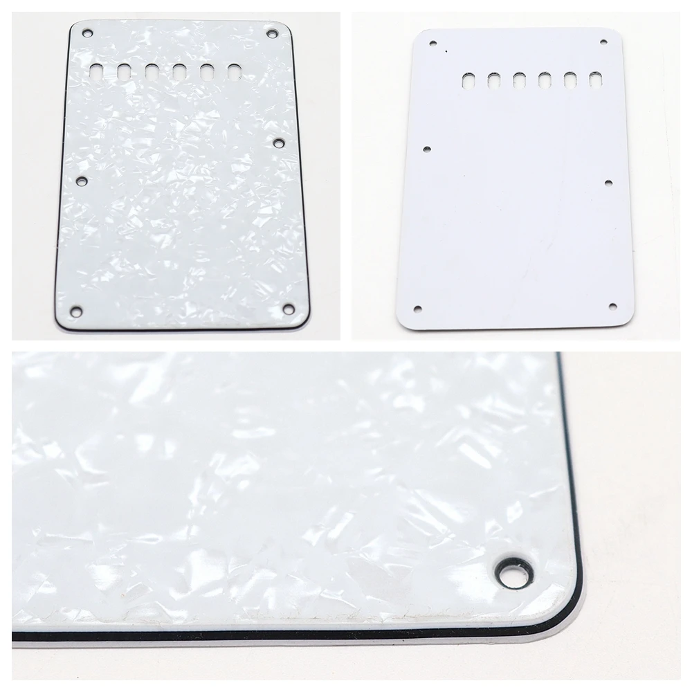 6 Hole PVC Guitar Back Plate Pickguard Tremolo Backplate for ST Modern   Style Electric Guitar Special offer