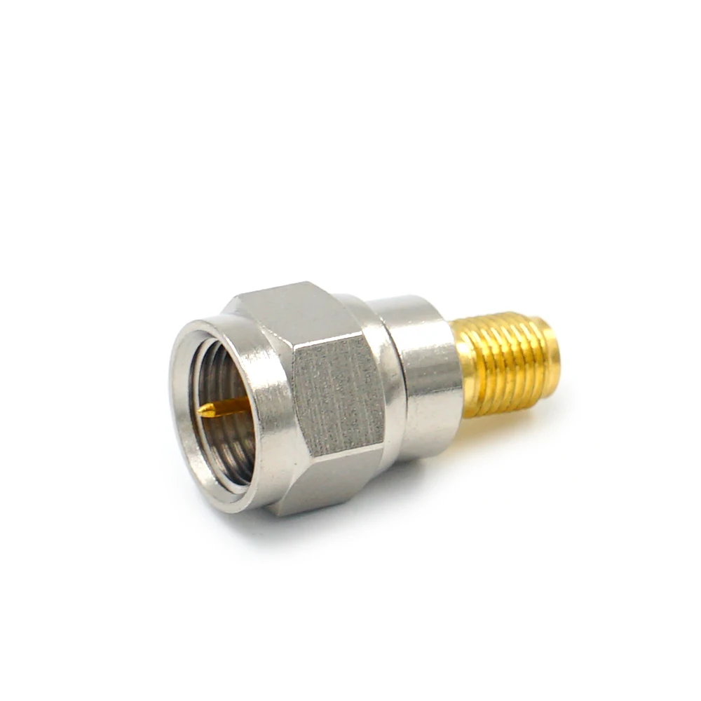 SMA Female to F Type Male RF Antenna Cable Connector Coax Adapter