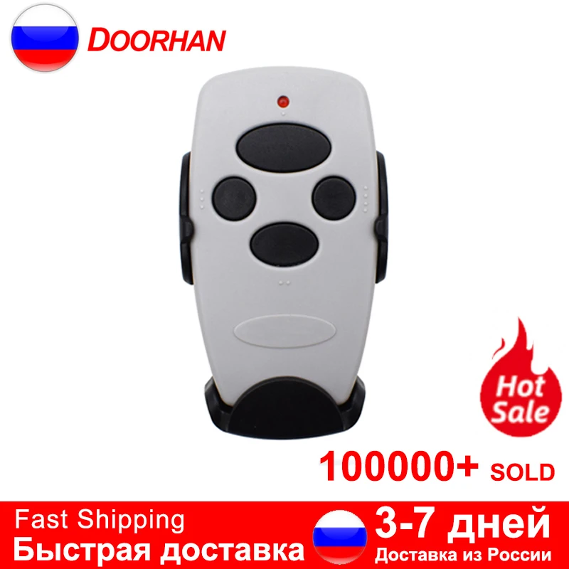 From Russia 4 Buttons 30-200m DOORHAN Remote Control for  DOORHAN Barrier DOORHAN Transmitter 2 2-pro 4pro 433mhzGate Key Chain