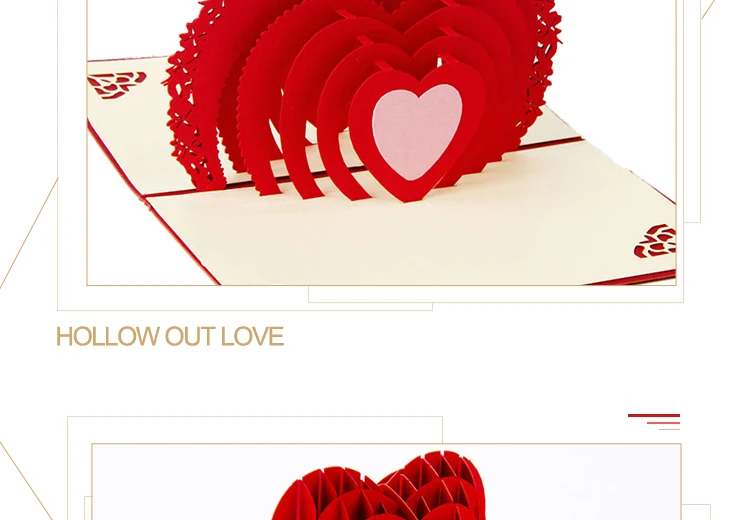 3D Pop-Up Karte für Ehefrau, Mutter, Freundin - Geschenk zum Geburtstag, Jahrestag, Hochzeitseinladung, Muttertag, Grußkarte, Dankeskarte – Detail 19