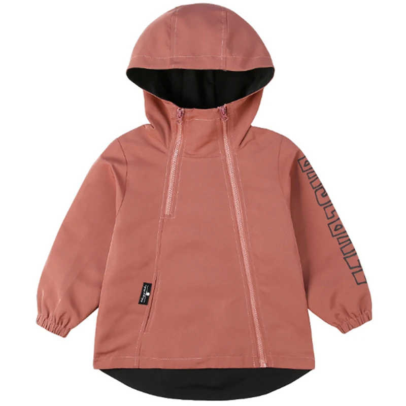 BINIDUCKLING Fashion Kids Boys Spring Jackets Coats Children Solid Clothes Hooded Zipper Boys Coats Windbreaker Outerwear