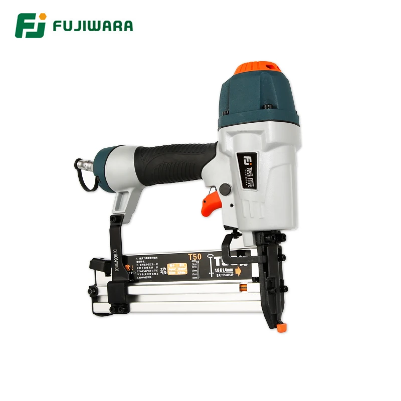 Imagem -02 - Fujiwara Novo 3-em Pistola de Prego Pneumática Carpintaria Nailer Grampeador Air Pregando Ferramenta F15-f50 T20-t50 1340 mm em Forma de u Prego