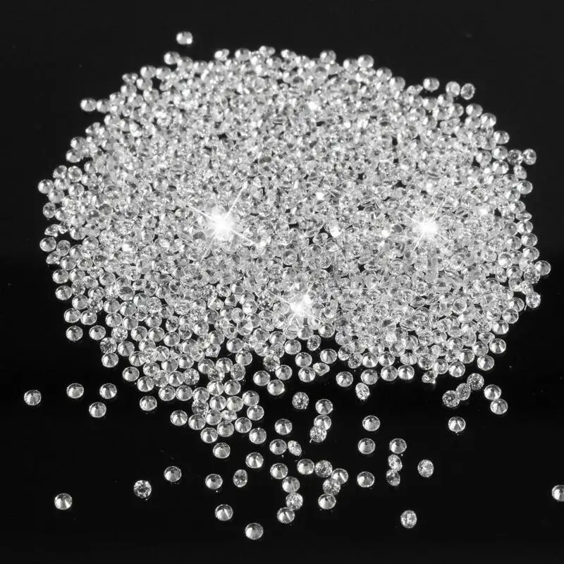 100/500pcs 2mm AAA Grade White Loose Cubic Zirconia Stone Round Cut Zircon Stone For Jewelry Clothes DIY Decoration Gem