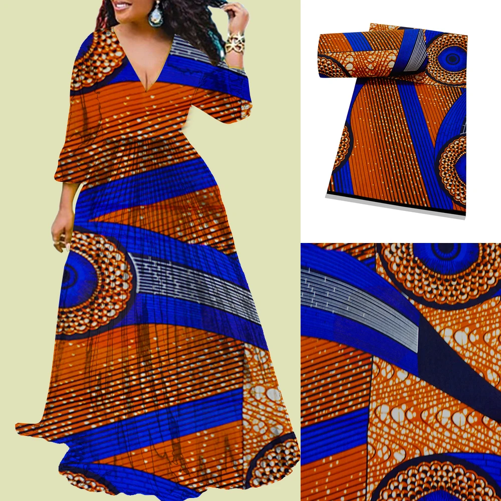 African 100% Polyester Wax Prints Fabric Ankara New Design Wax High Quality African Fabric For Party Dress