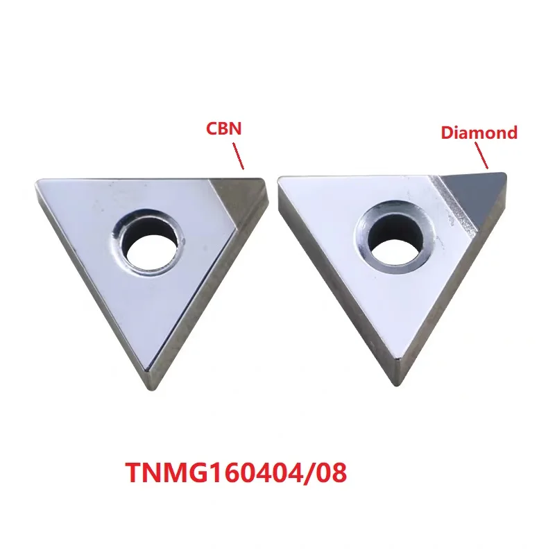 Insertos CBN TNGA 160404 Tnmg 160404 PCBN PCD diamante ISO carburo indexable herramientas de torneado externo insertos CCMT torno cortador 1