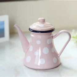 Japanese Enamel Coffee Pot Coffee Pot Cold Kettle Oil Pot Kettle Can Be Heated Whistling Teapot Enamel Vintage Kettle Kettle
