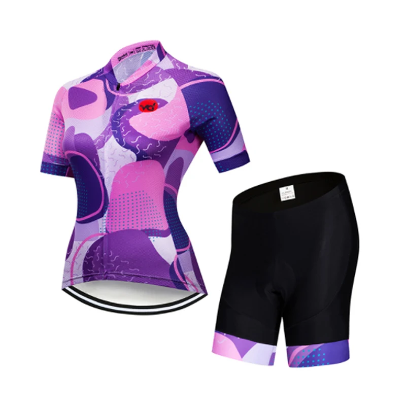 2021 Women Cycling Jerseys Set Hot sale MTB Bike Cycling Clothing Breathable Mountain Bicycle Clothes Summer Bike Uniform Wear