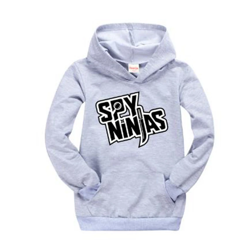 Nieuwe Kinderkleding Meisjes 2-16 Tiener T-shirt SPY NINJA Trui Jongens Capuchon Baby Roze Shirt Kostuums voor kinderen