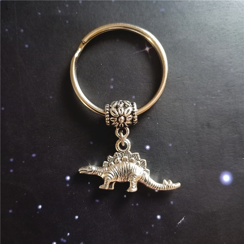 1 Pcs Stegosaurus Key Chain, Dinosaur Pendant, Cool Dinosaur Jewelry, Dinosaur Keychain Keyring