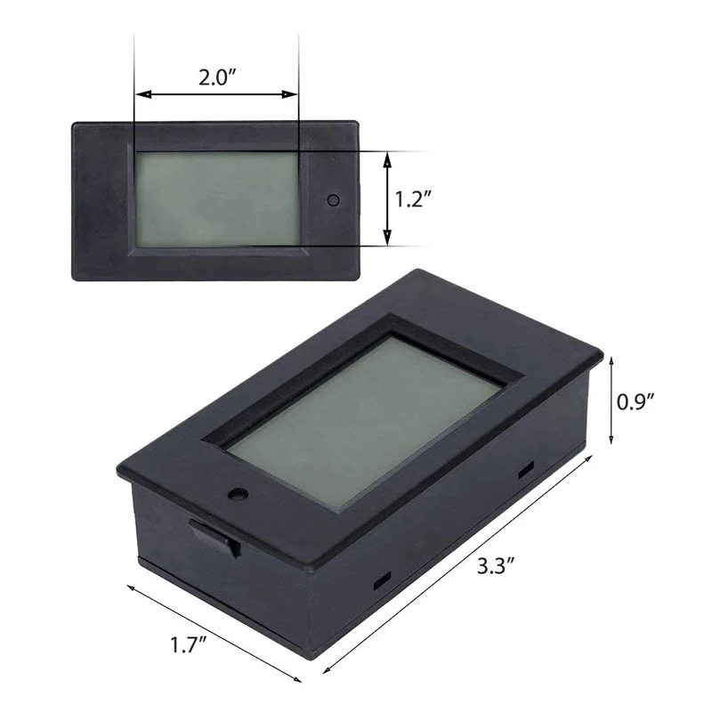 20A/50A/100A Digital Meter DC 6.5-100V Voltmeter Ammeter LCD 4 in 1 DC Voltage Current Power Energy Detector Amperimetro Shunt