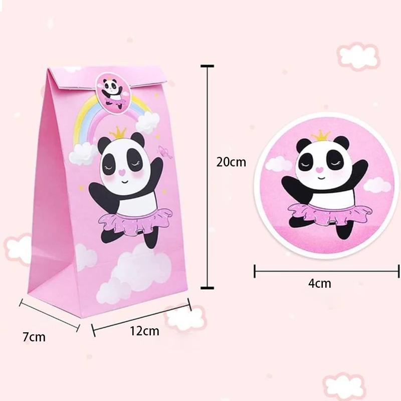 panda Candy Bags birthday party wedding ceremony Theme Party Supplies Box Gift Bags Hanging Party Decoration