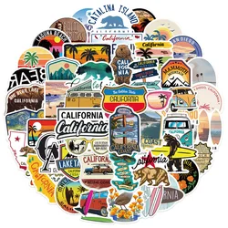 10/30/50PCS Aesthetic California Stickers DIY Skateboard Fridge Guitar Travel Snowboard Motorcycle Luggage Waterproof Sticker