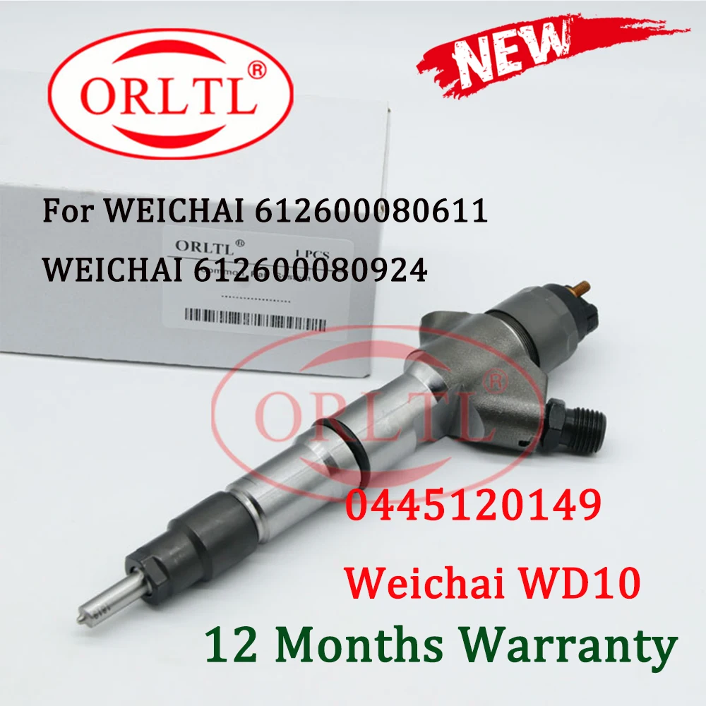 ORLTL 0 445 120 149 Diesel Injector 0445120149 Auto Diesel Injector 0445 120 149 For WEICHAI WD10 612600080611 612600080924