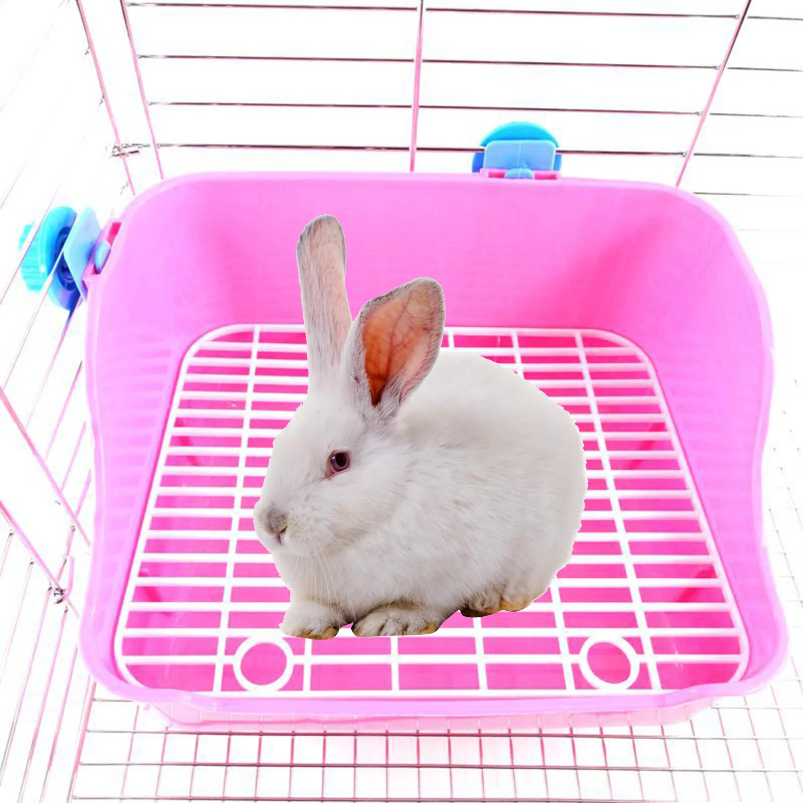 Rabbit Toilet Box Trainer Potty Corner Tray Cage Litter Small Animals Pet Pan For Adult Hamster Guinea Pig Ferret