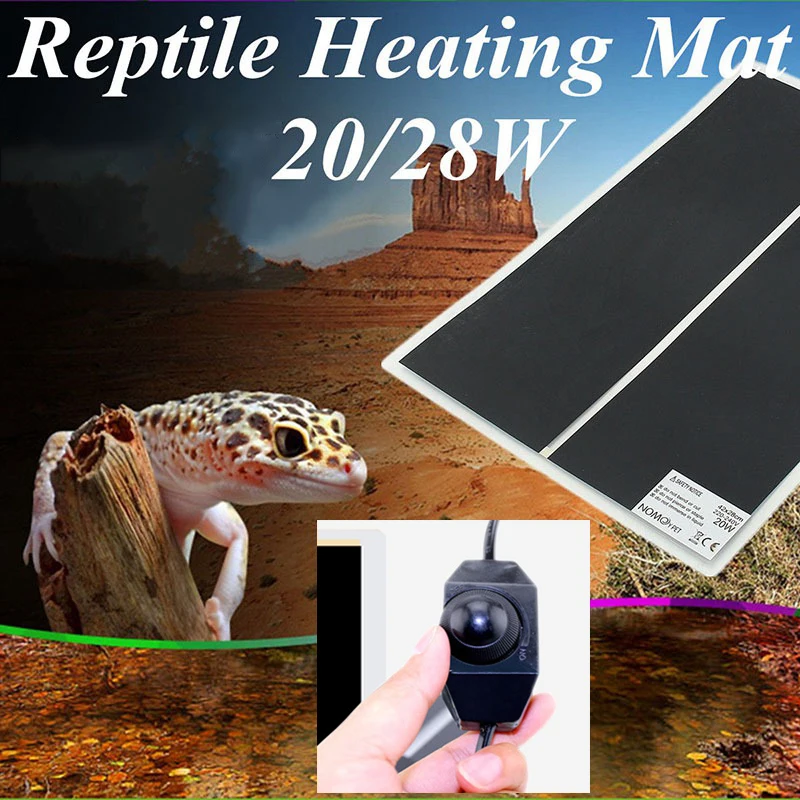 Heating Warm Pad Adjustable Temperature Controller Incubator Mat Tools Terrarium Reptiles Heat Mat 5-45W Climbing Pet