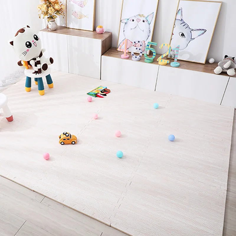 Tapis de jeu en mousse de bois Mars pour bébé, puzzle en polymère, épissage, chambre à coucher, épaissir, doux, sol moderne pour enfants, salon