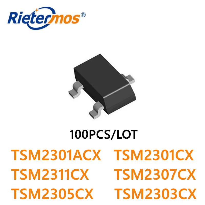 100pcs TSM2301ACX TSM2301CX TSM2301CX  TSM2311CX  TSM2307CX  TSM2305CX  TSM2303CX PMOS SOT23