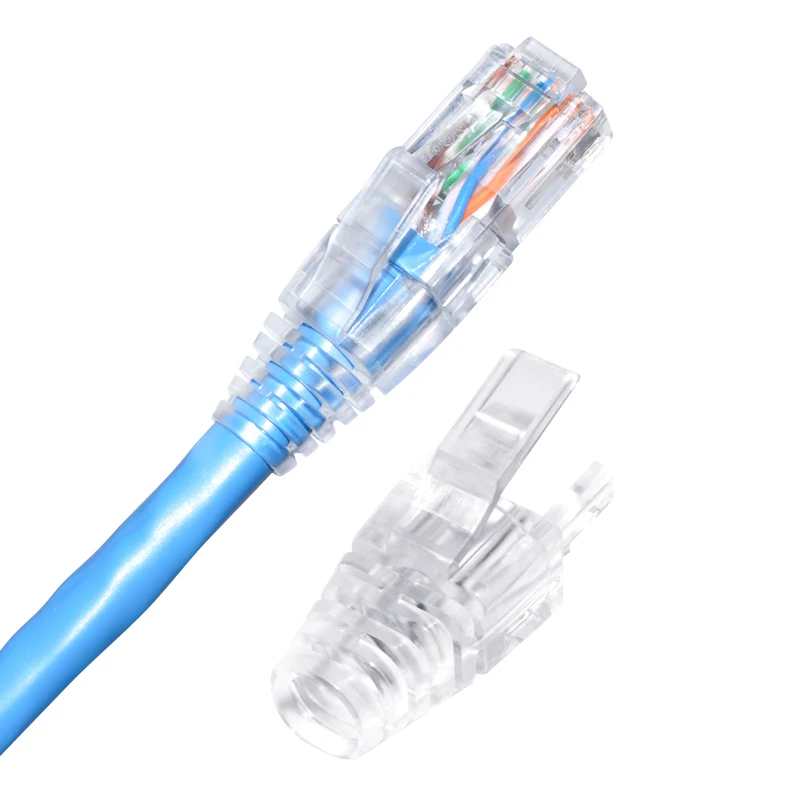 6.7mm RJ45 Connector Caps Cat6 RJ45 Plug Boots Strain Relief Ethernet Network Cable Crystal Head Protect Covers