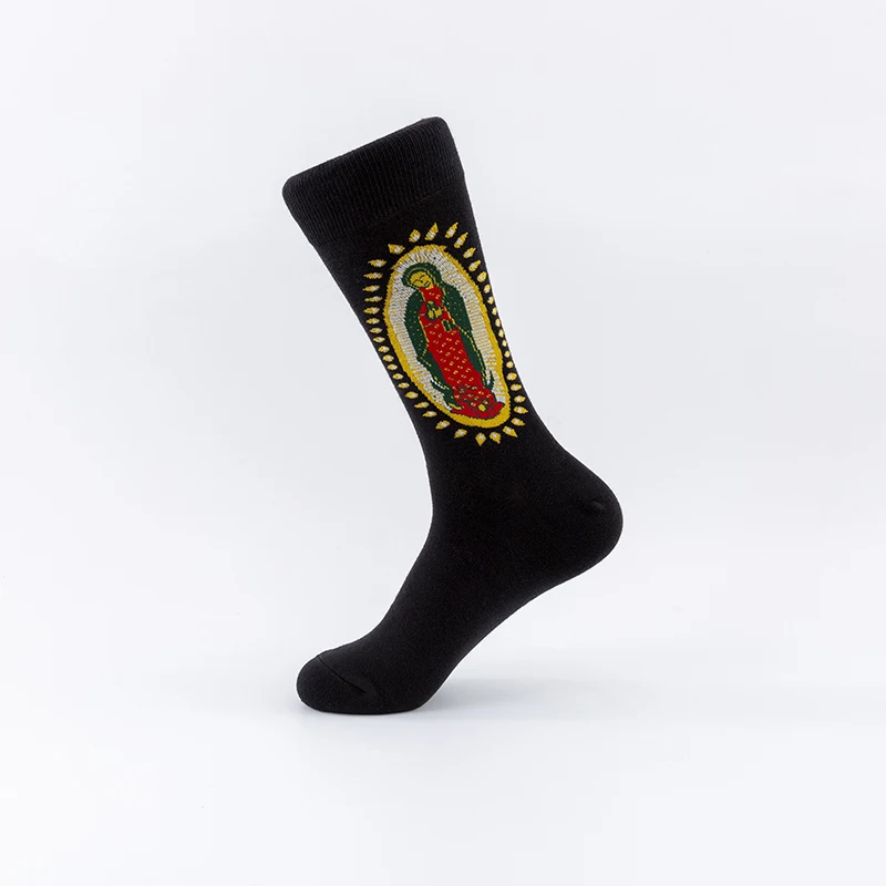 2021 glücklich Socken Männer Frauen Neue Farbe Kombination Dinosaurier Jesus Daumen Lemur Mais Hund Sportler Coole Lustige Socken