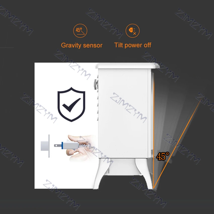 Электрический обогреватель для камина Freestand, 1800 Вт, 3d-симуляция эффекта пламени, дистанционное управление, для дома и офиса, обогреватель, радиатор