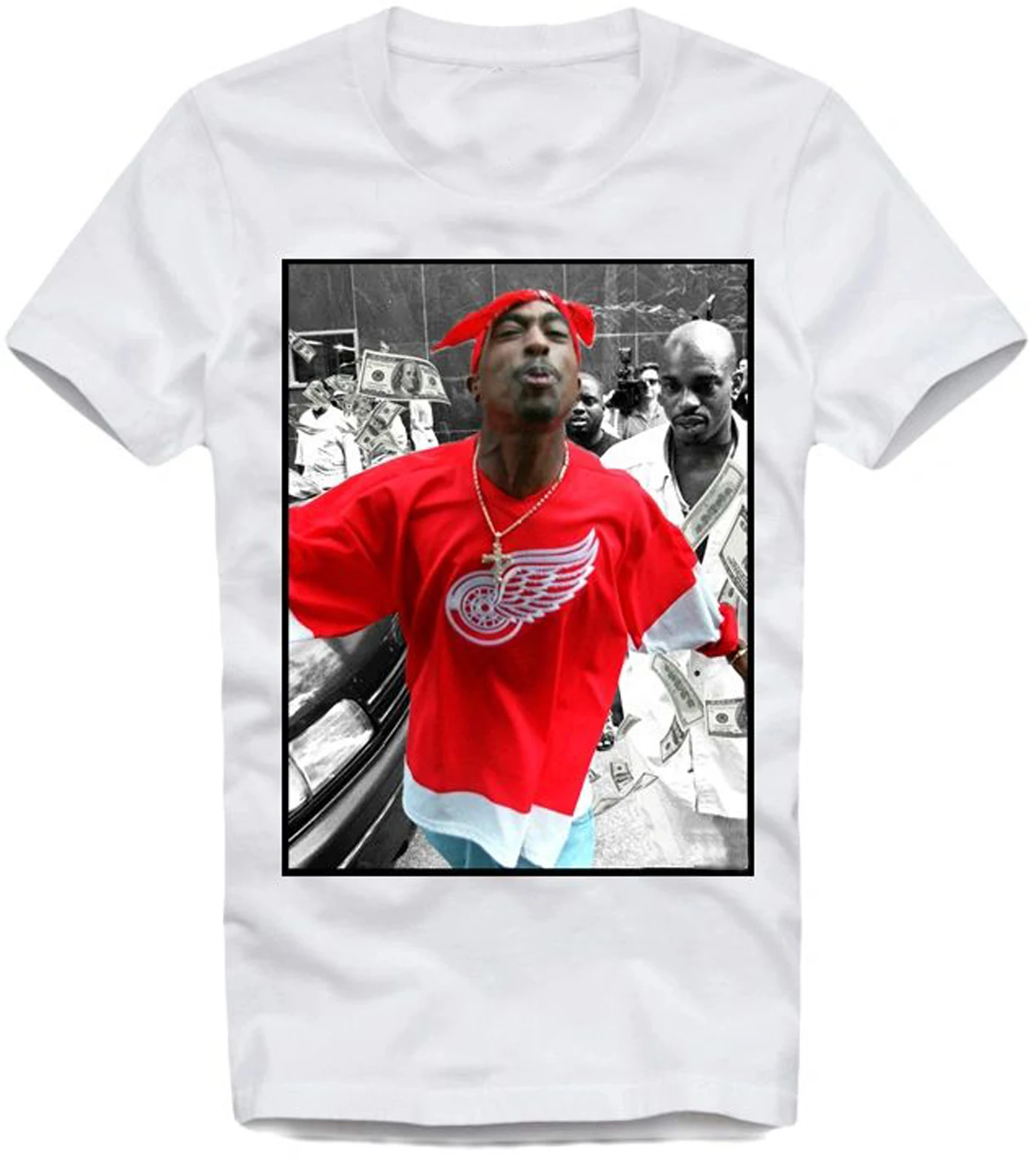 2 PAC Hip Hop Legend Rapper Tupac Shakur Funny Spit T-Shirt. Summer Cotton Short Sleeve O-Neck Mens T Shirt New S-3XL