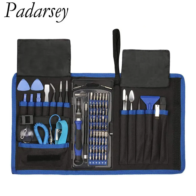 Padarsey 79 in 1 Precision Screwdriver Set Professional Electronics Repair Tool Kit with Flexible Shaft,Portable Bag