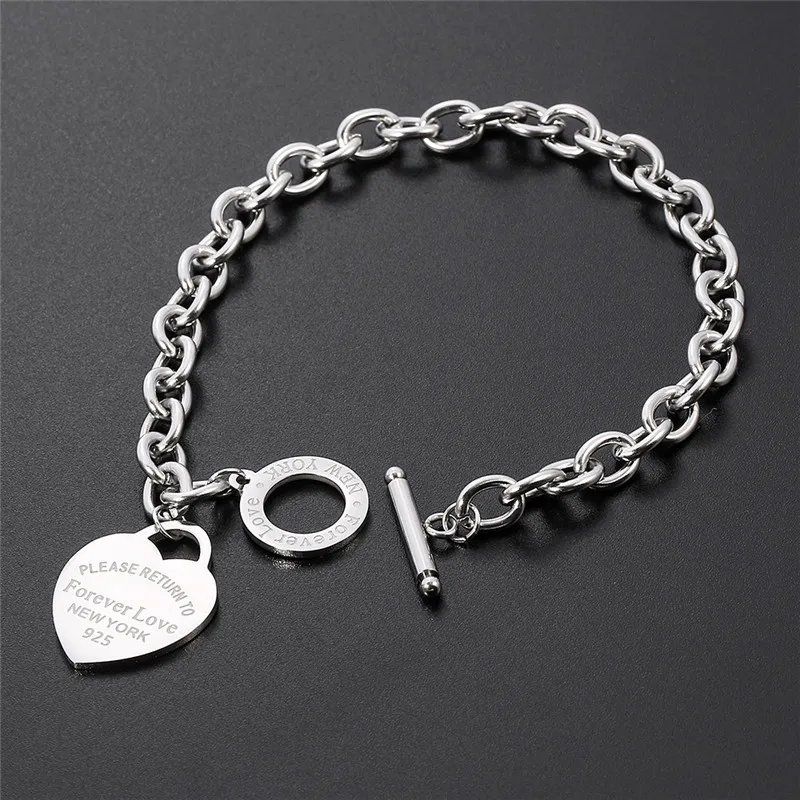 Hot Buckle Design Bracelet New Style Brand Women Bracelet Gold Chain Heart Bangles Carter Bracelets Pulseira Fashion Jewelry