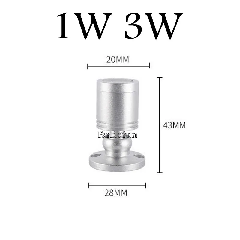 Dimmable LED Spotlights led ceiling Down lights 1W 3W AC85-265V Surface Mounted Light bulbs for cabinet counter showcase DC12V