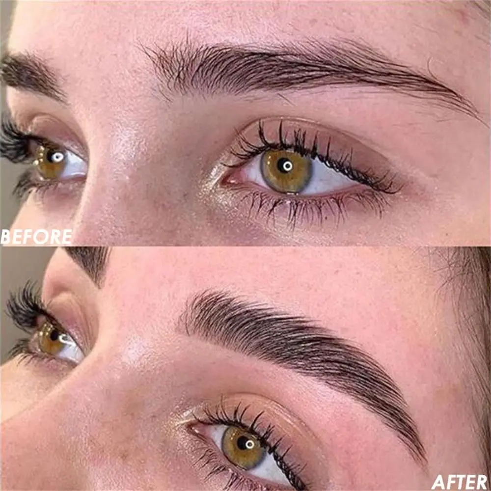 المهنية تجميل ضد الماء أداة طويلة الأمد ثلاثية الأبعاد الحواجب الريش الكيراتين الحاجب التصفيح عدة الحاجب إعداد الحاجب رفع #6