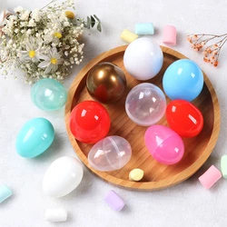 1pc Fillable Egg Plastic Easter Eggs Easter Home Party Decor Funny Games Crafts Add Treats Decoration Gift Accessories