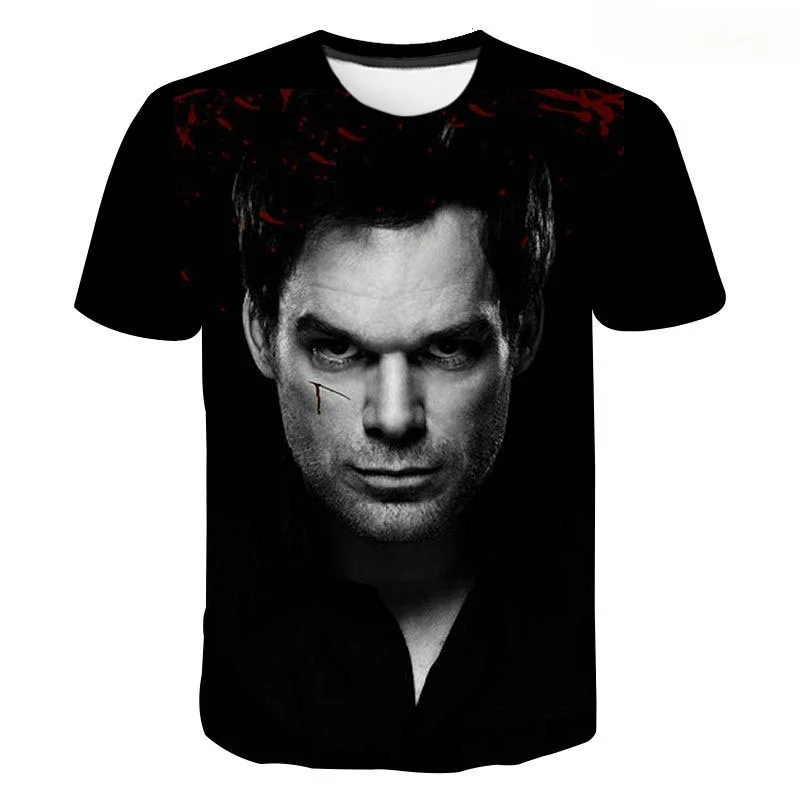 2021 TV Series Dexter 3D Printed T Shirt Men Women Fashion Casual Sweatshirt Short Sleeve Streetwear Oversized Tops