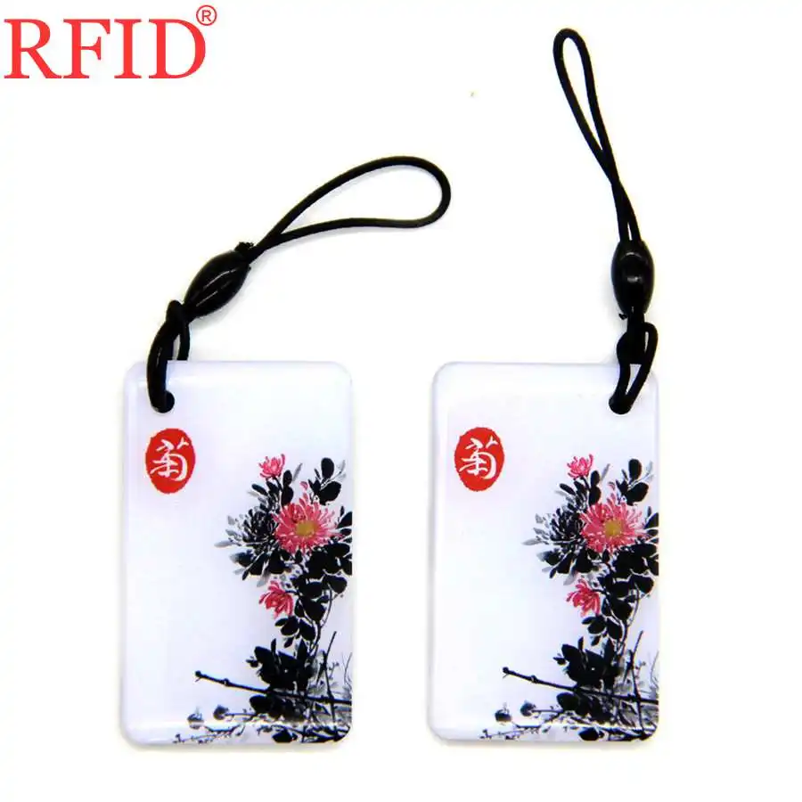 UID S50 1K 13.56Mhz RFID Block Rewritable Tags IC Card Changeable Card For Access Control Waterproof Dropping Glue Keychain 1pcs