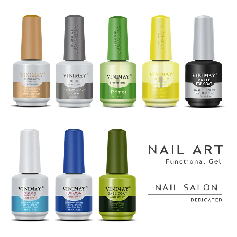 Vinimay-unha polonês para nail art, unha polonês, gel de cristal, mergulhe, fosco, para salão