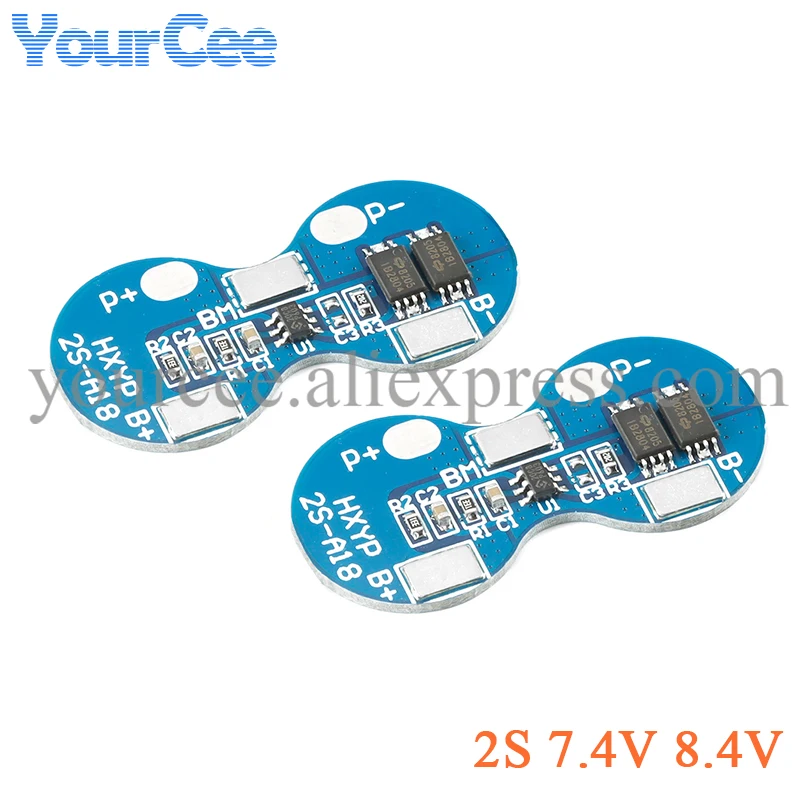 5pcs/1pc 2S 7.4V 8.4V 3A Li-ion Lithium Battery 18650 Charger Protection Board Module BMS PCM Lipo Battery 2 Cell Pack 2S-A18