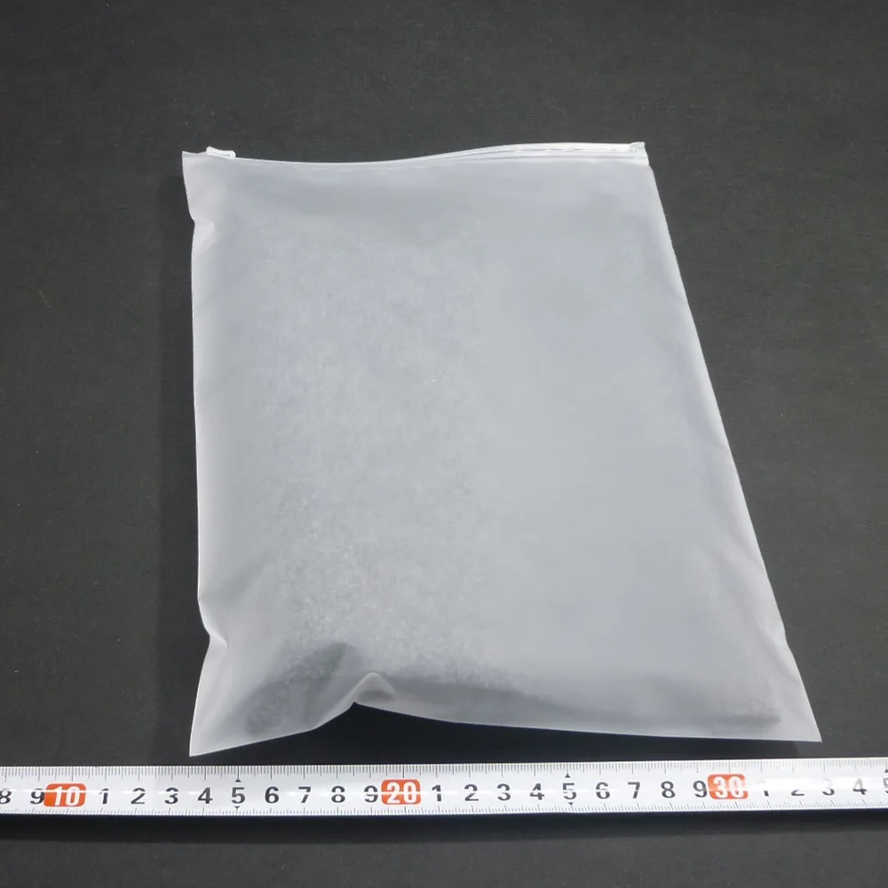 100x Frosted zip seal ziplock plastic bags for clothes underwear toys cosmetic retail packaging zip lock bag custom logo print