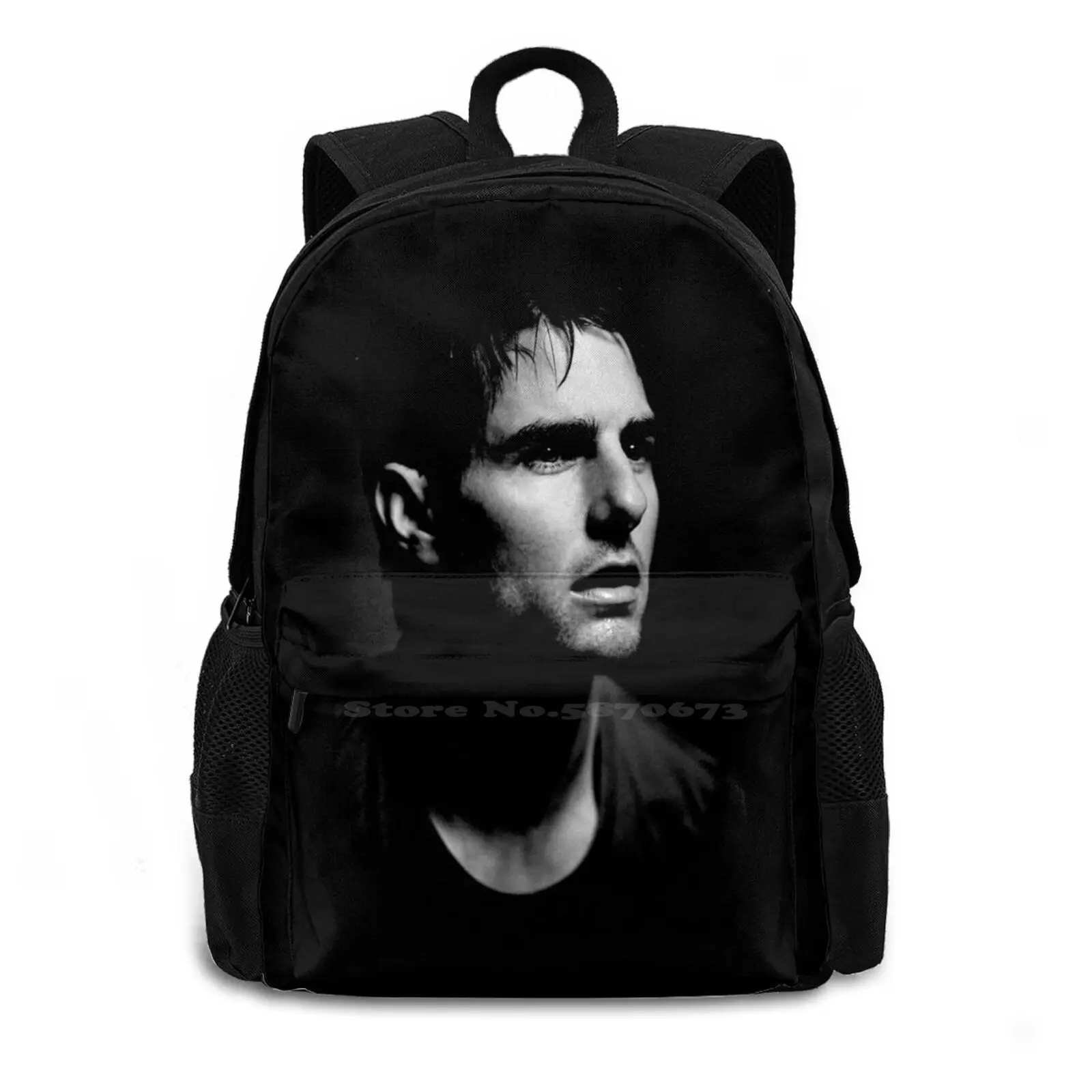 Cool Face Idol Art Handsome Gift For Fans Large Capacity School Backpack Laptop Travel Bags Tom Cruise Cruise Tom