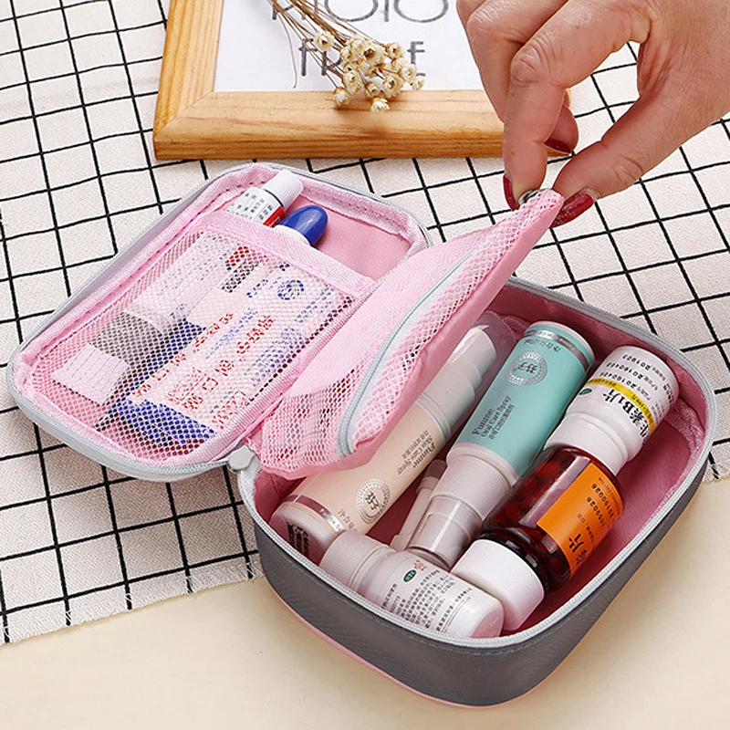 Practical Mini Portable Medicine Bag Travel First Aid Kit Medical Emergency Kits Organizer Outdoor Household Pill Storage Bag