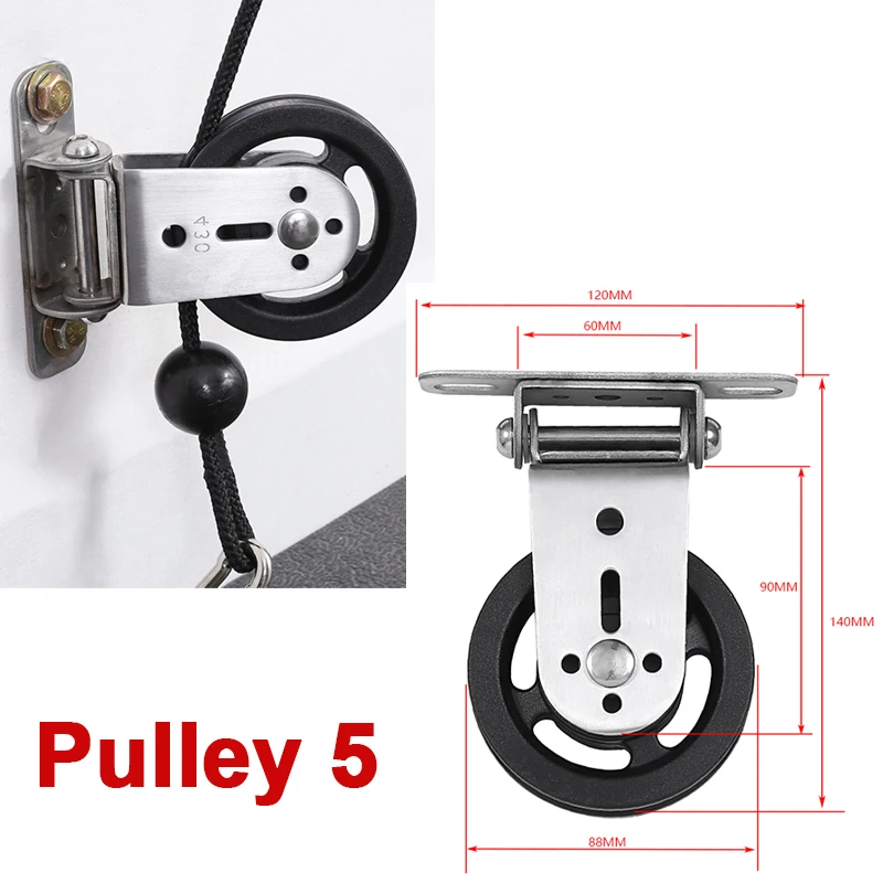 DIY Fitness Cable Rowing Machine Pulley System Accessories For Home Gym Lat Pull Down Training Silent Bearing Wheel Equipments