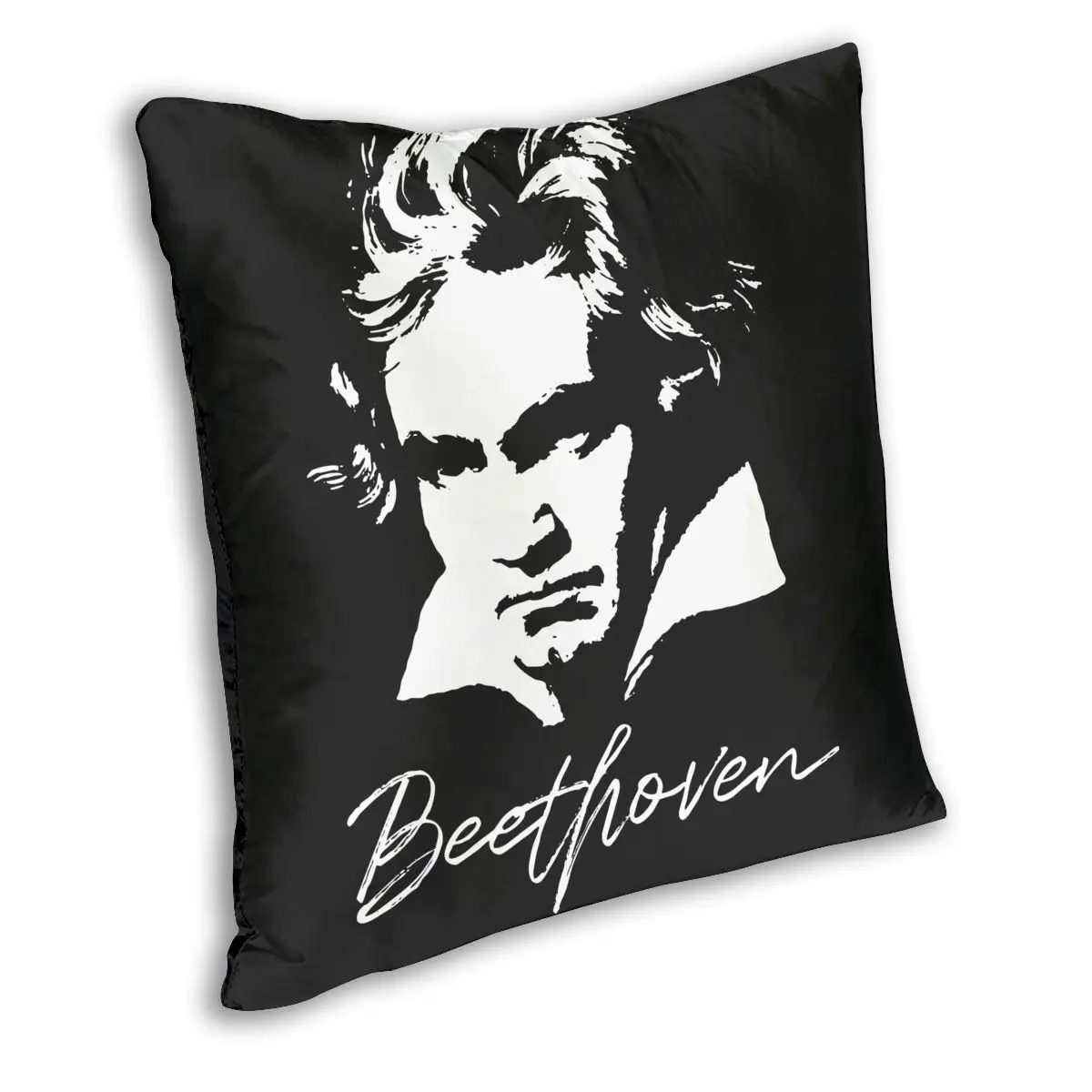 Ludwig Van Beethoven Square Pillow Case Polyester Decorative Pillow Music Classical Composer Funny Pillowcover Home Decor